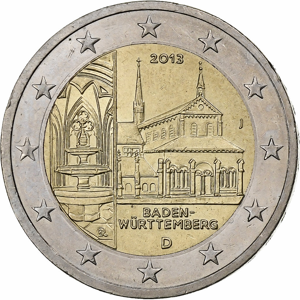 Germania,
2 euro,
Bundesländer - „Baden-Württemberg”