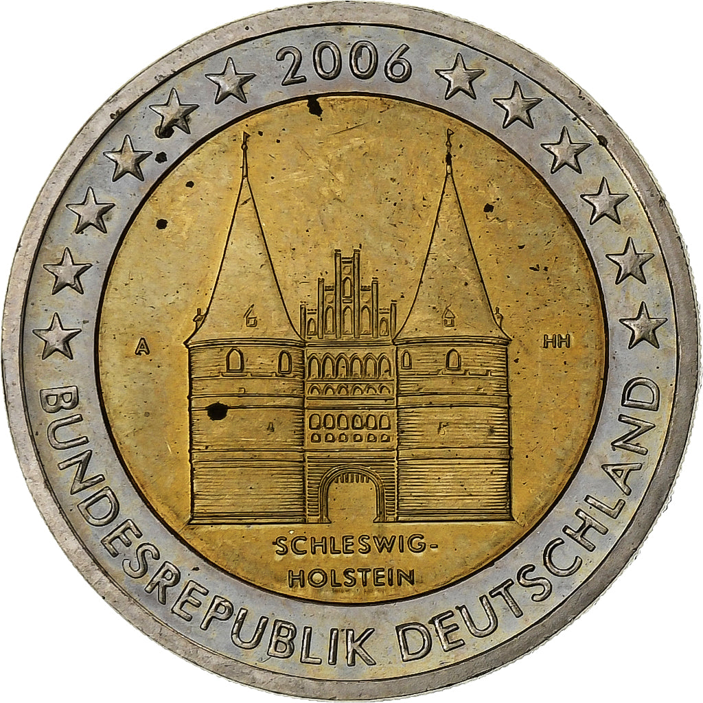 Germania,
2 euro,
Bundesländer - „Schleswig-Holstein”