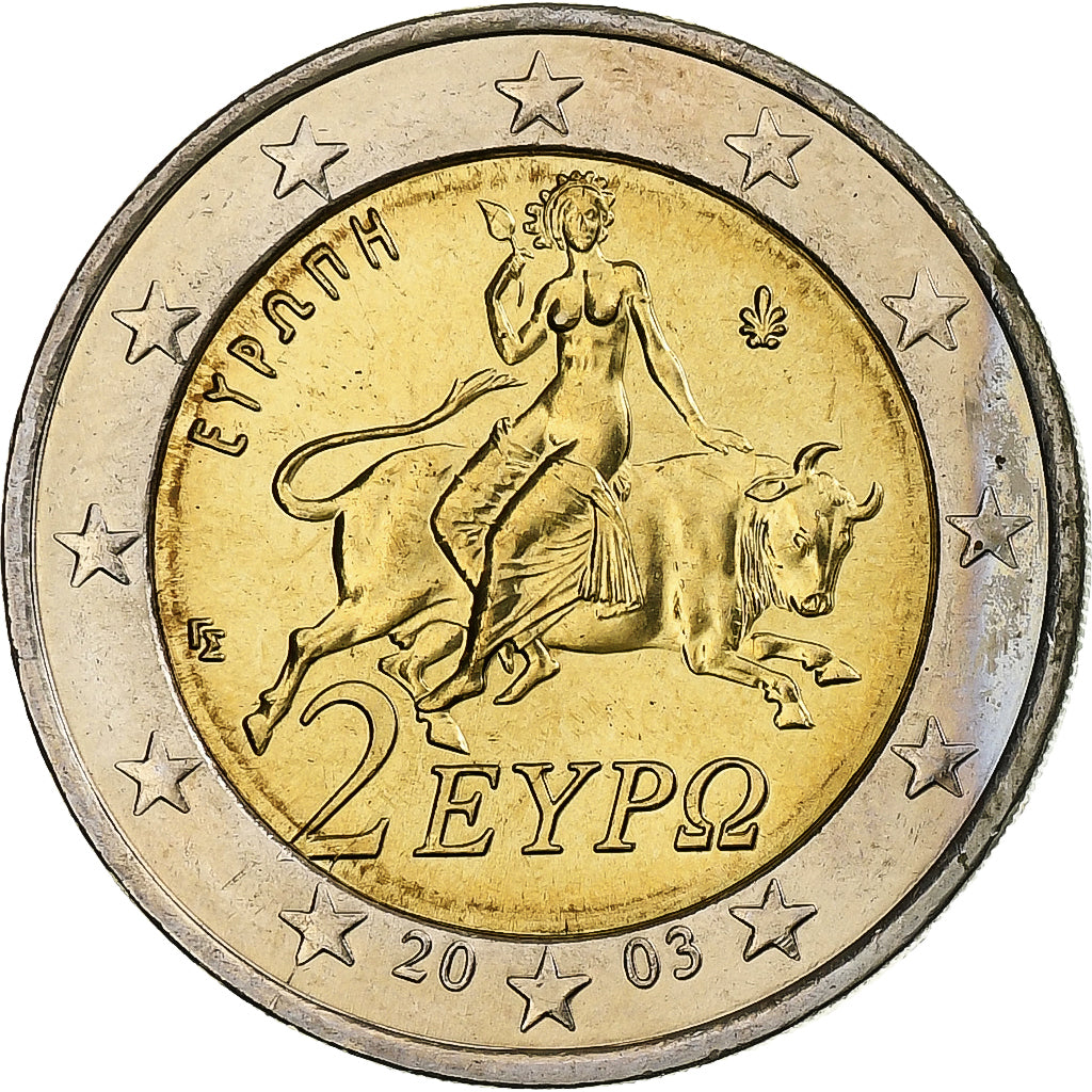 Grecia,
2 euro,
2003