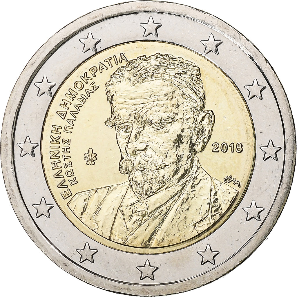 Grecia,
2 euro,
2018