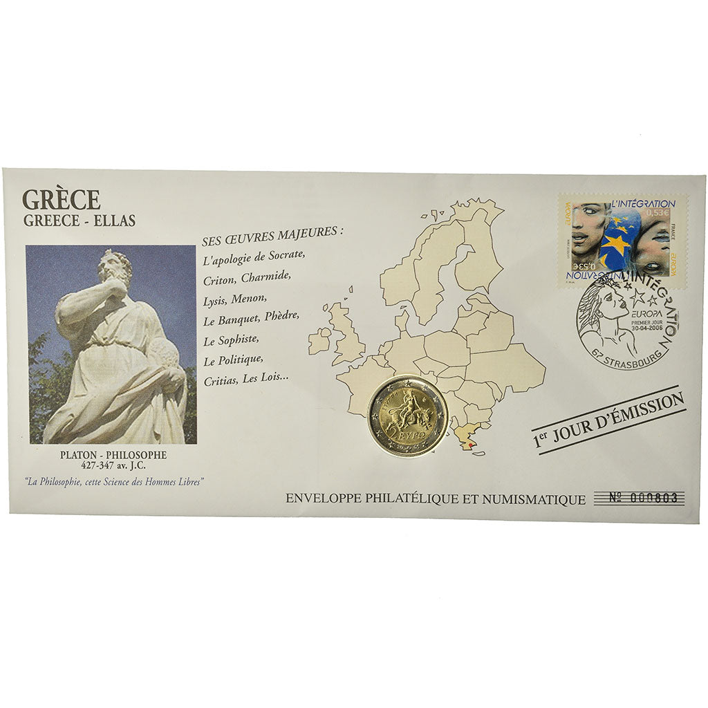 Grecia,
2 euro,
2005